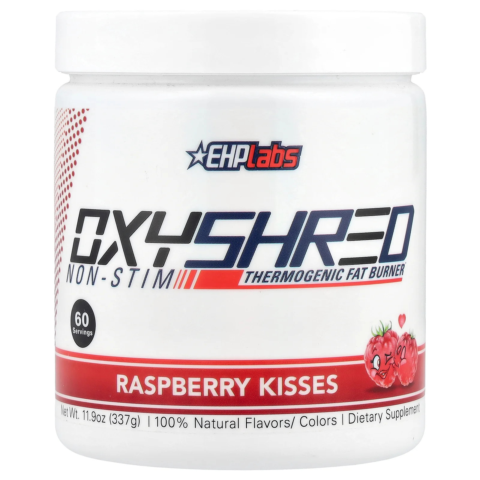 2 X EHPlabs, OxyShred Non-Stim, Thermogenic Fat Burner, Raspberry Kisses, 11.9
