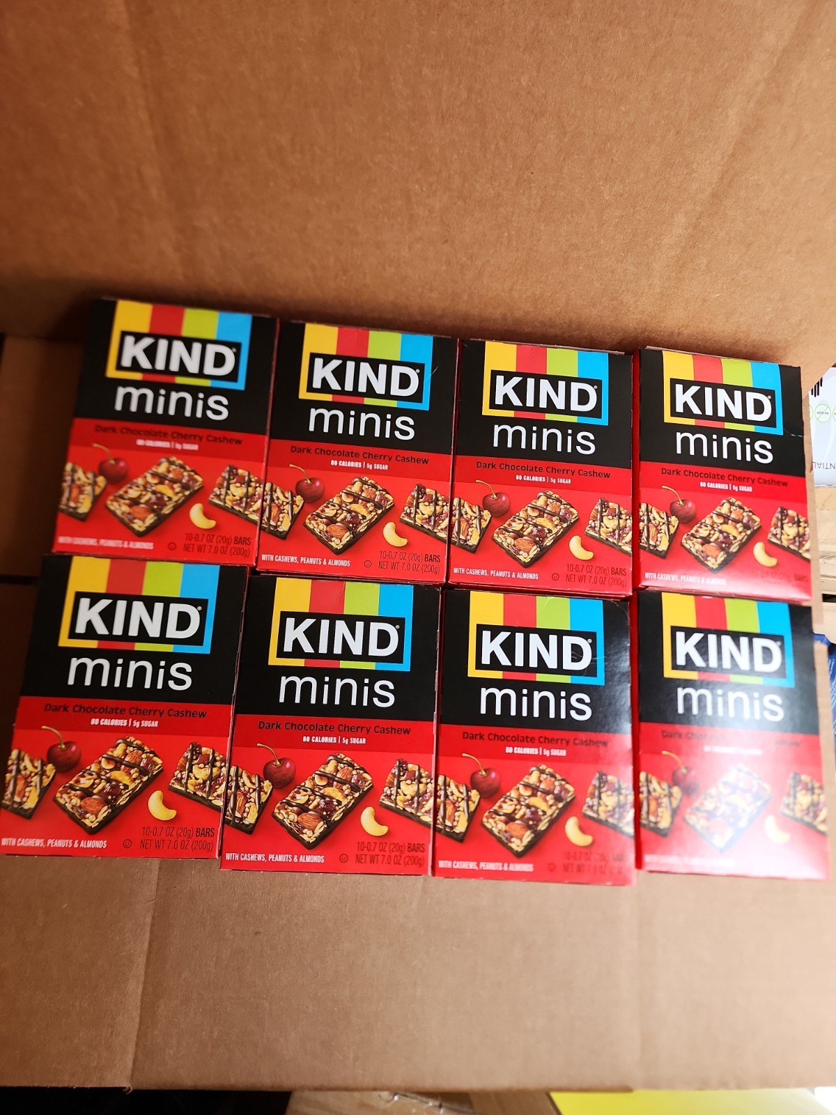 Kind Snacks 27962 Minis, Dark Chocolate Cherry Cashew, 0.7 Oz, 80/pack