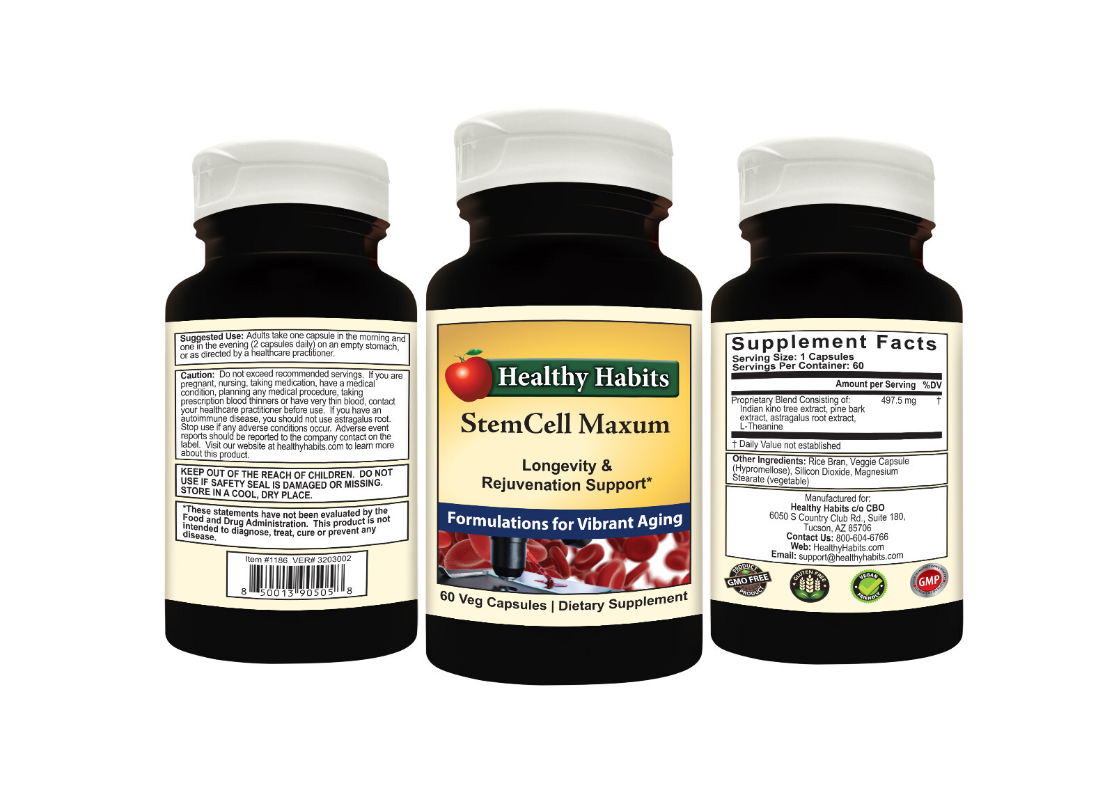Healthy Habits StemCell Maxum – Bottled -60 Veg Capsules