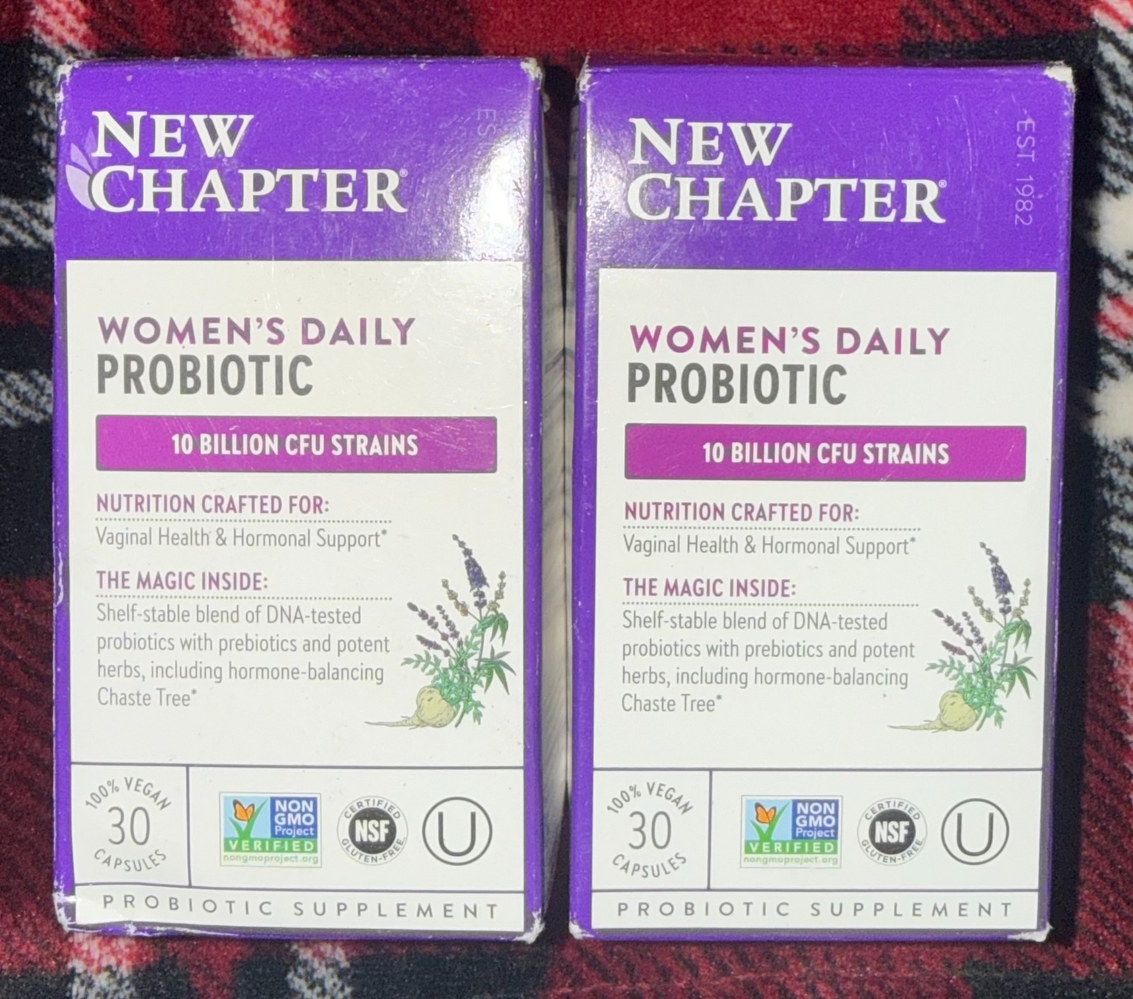 LOT OF 2 New Chapter Women’s Daily Probiotic 30 CT X2 Vegan EXP 05/2026+ NEW