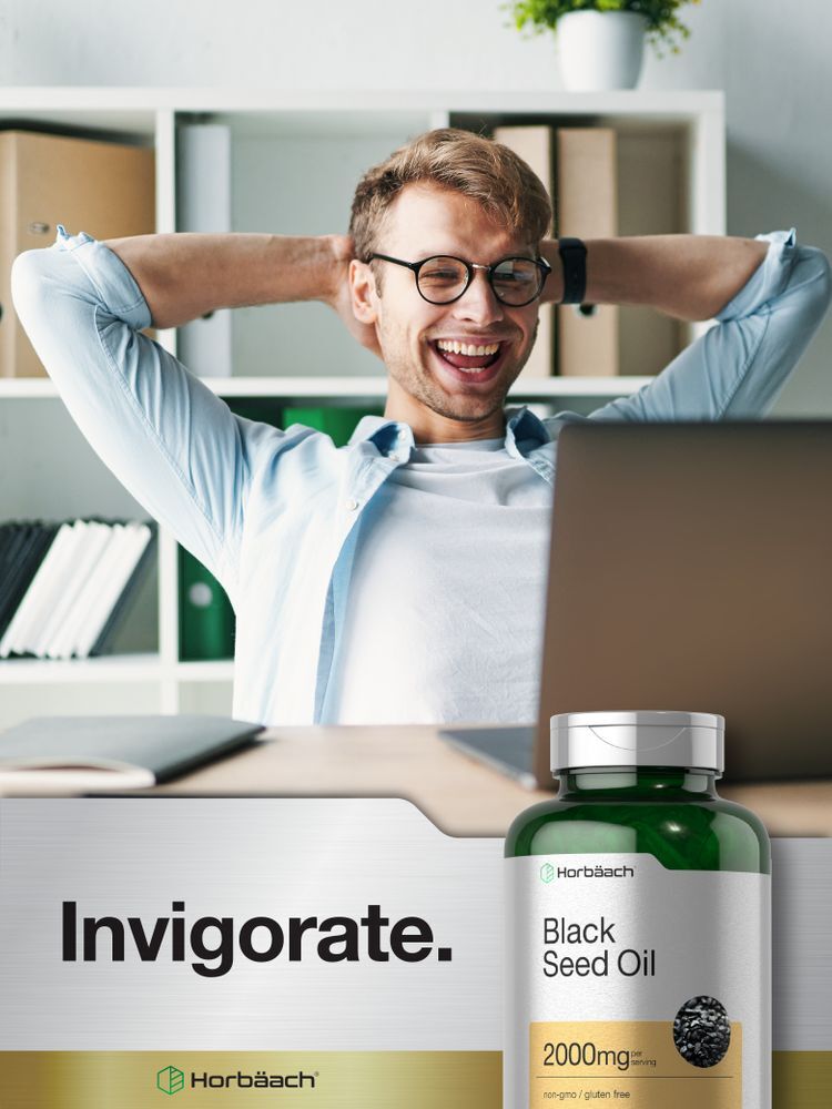 Black Seed Oil 2000mg | 120 Softgel Capsules | Nigella Sativa | by Horbaach