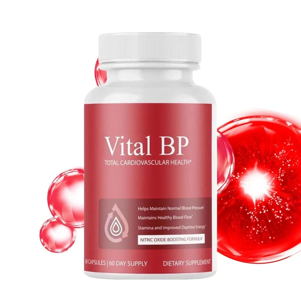 Vital BP-Total Cardiovascular Health, Support Blood Flow -60 Capsules, Pack of 2