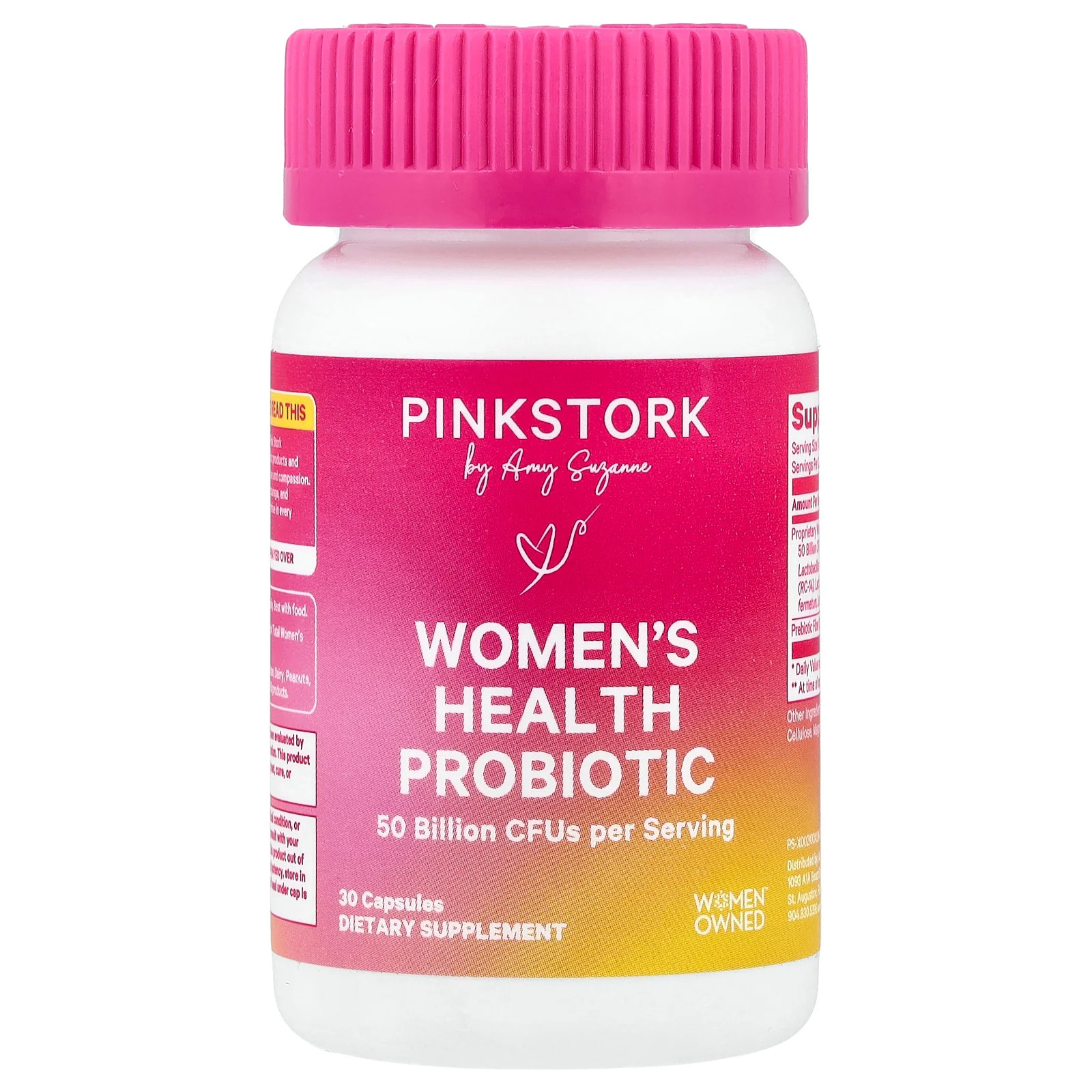 2 X Pink Stork, Women’s Health Probiotic, 30 Capsules