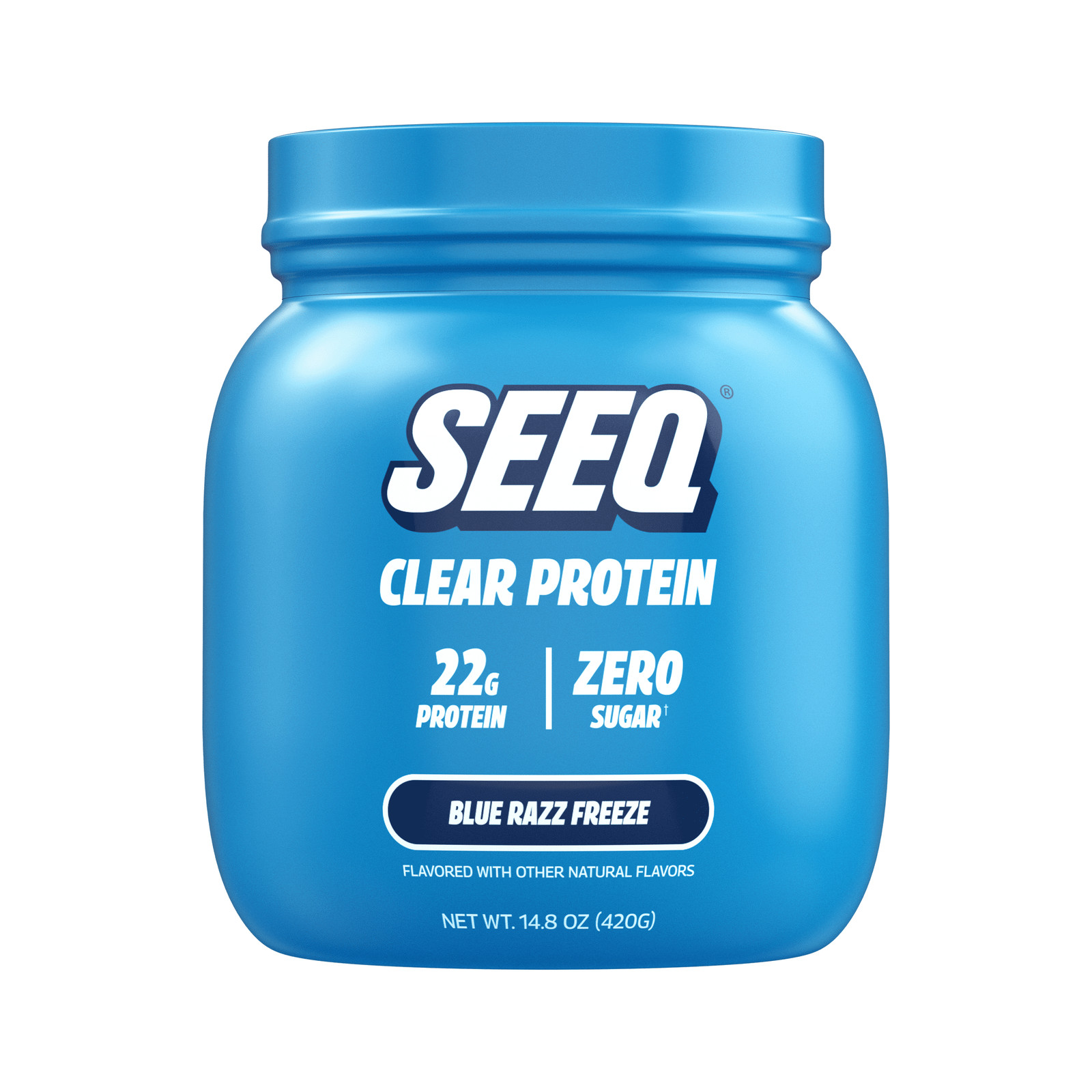 Seeq Clear Protein Powder – Blue Razz Freeze-15 Servings