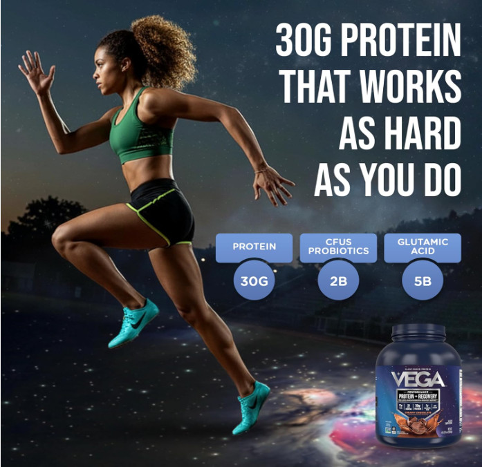 Vega Protein + Recovery, Chocolate, 4.4 lb, 45 Servings