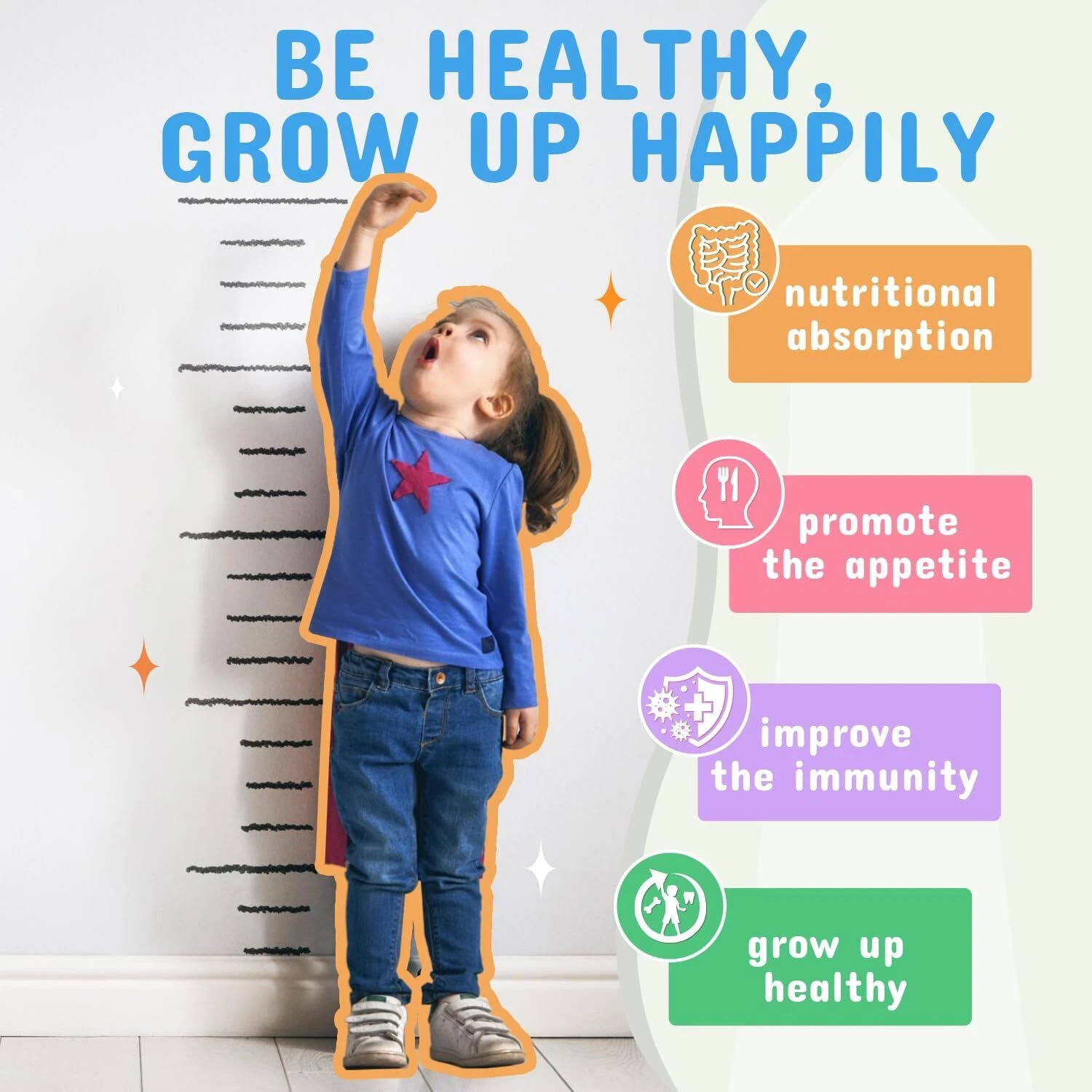ZEBORA Kids Probiotic & Prebiotics Powder Age 3+ Support Children’s Digestive…