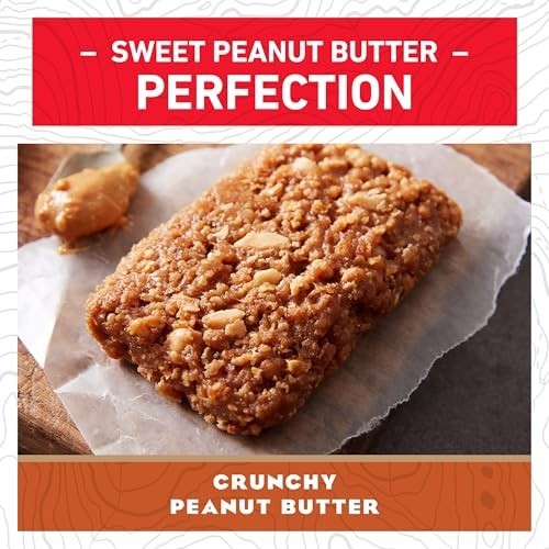 CLIF BAR – Energy Protein Bars – Crunchy Peanut Butter (15 Pack) Organic Oats