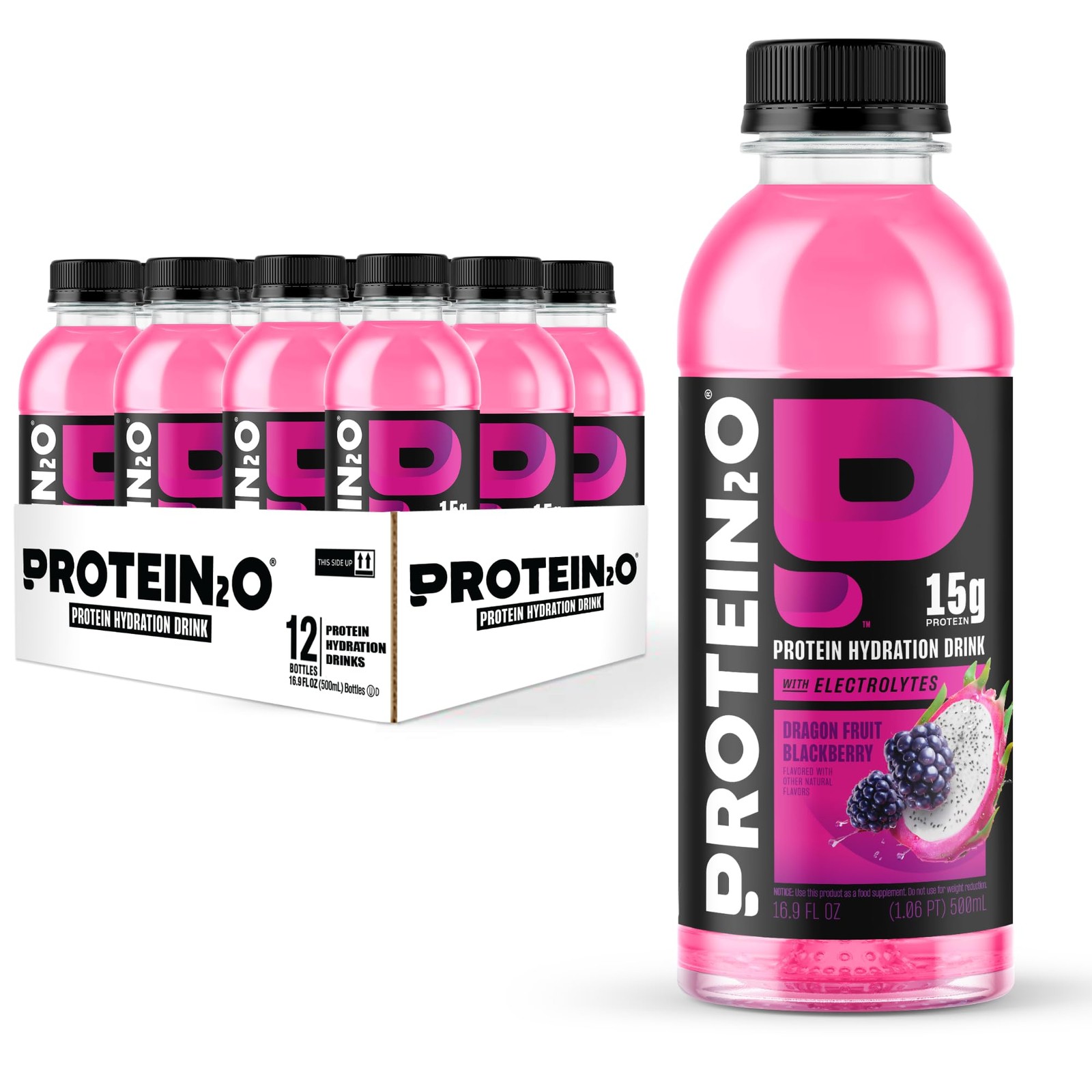 Protein2o Whey Protein Isolate Drink 15g Protein 350mg Electrolytes 12 Count
