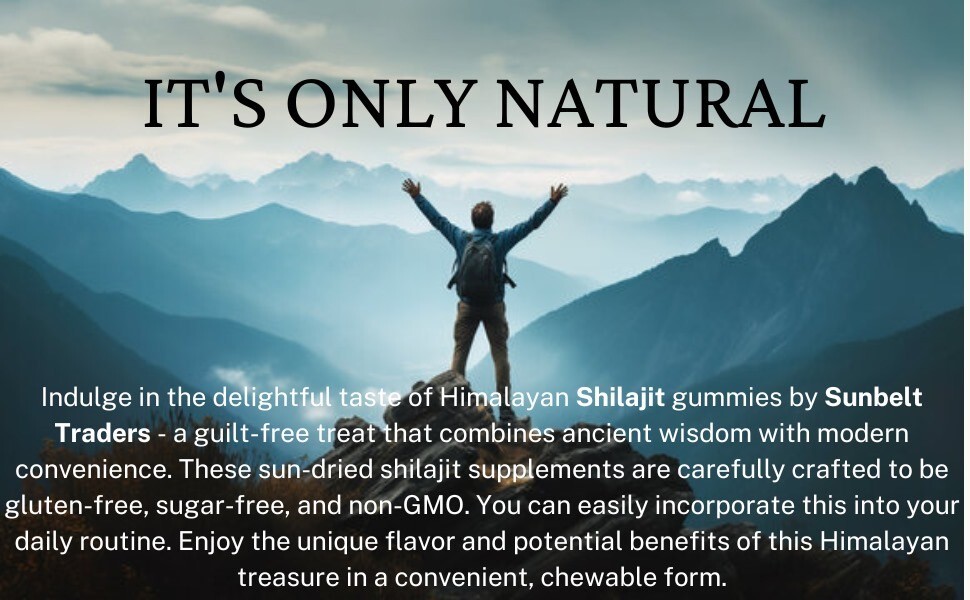 Authentic Himalayan Shilajit Gold Gummies With Organic Honey 4 Men Stamina