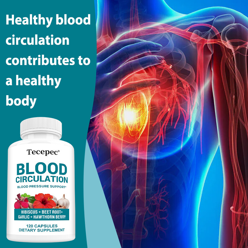 Blood Circulation Health supplement Heart Vessels Artery Circulation Flow 120 CT