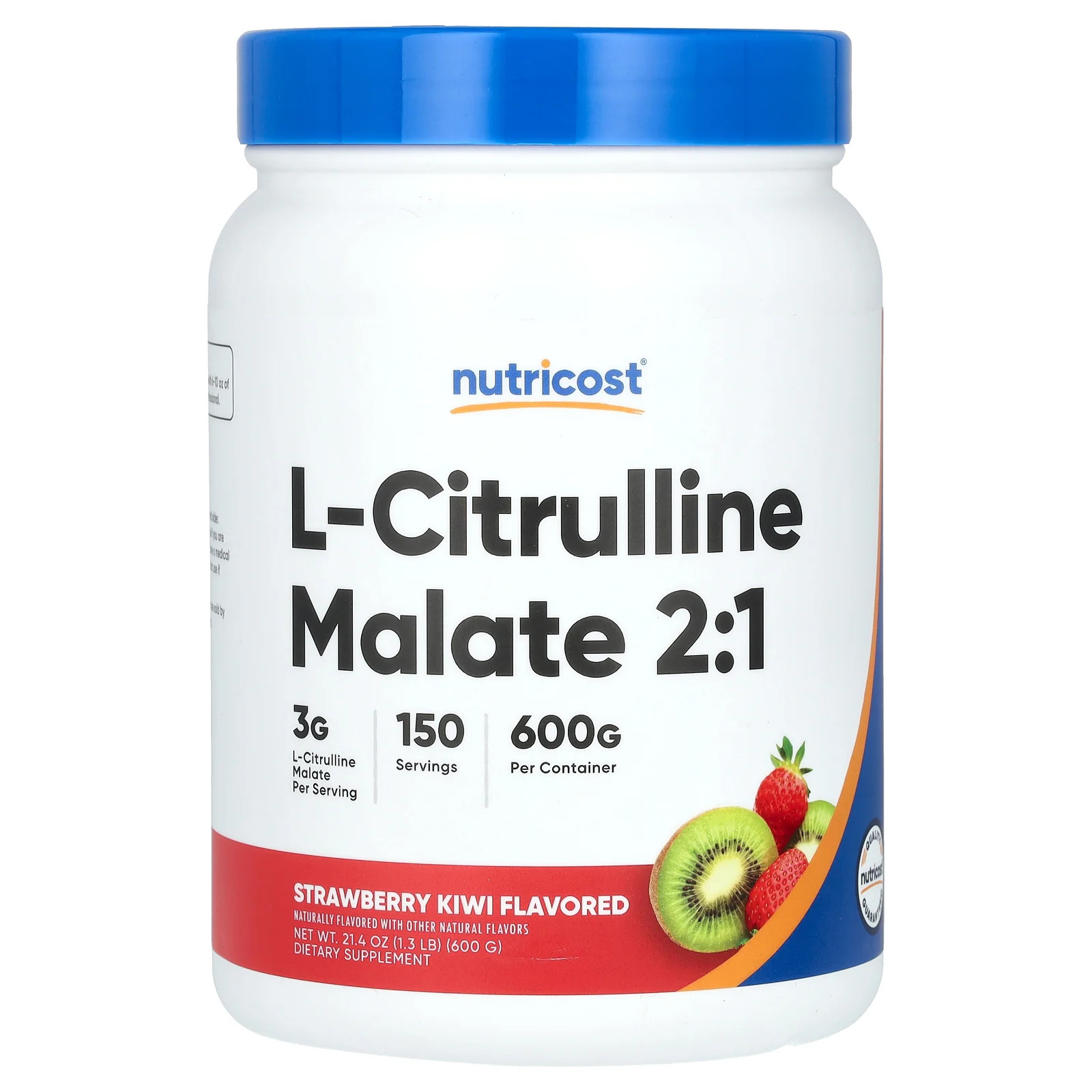 2 X Nutricost, L-Citrulline Malate 2:1, Strawberry Kiwi, 21.4 oz (600 g)