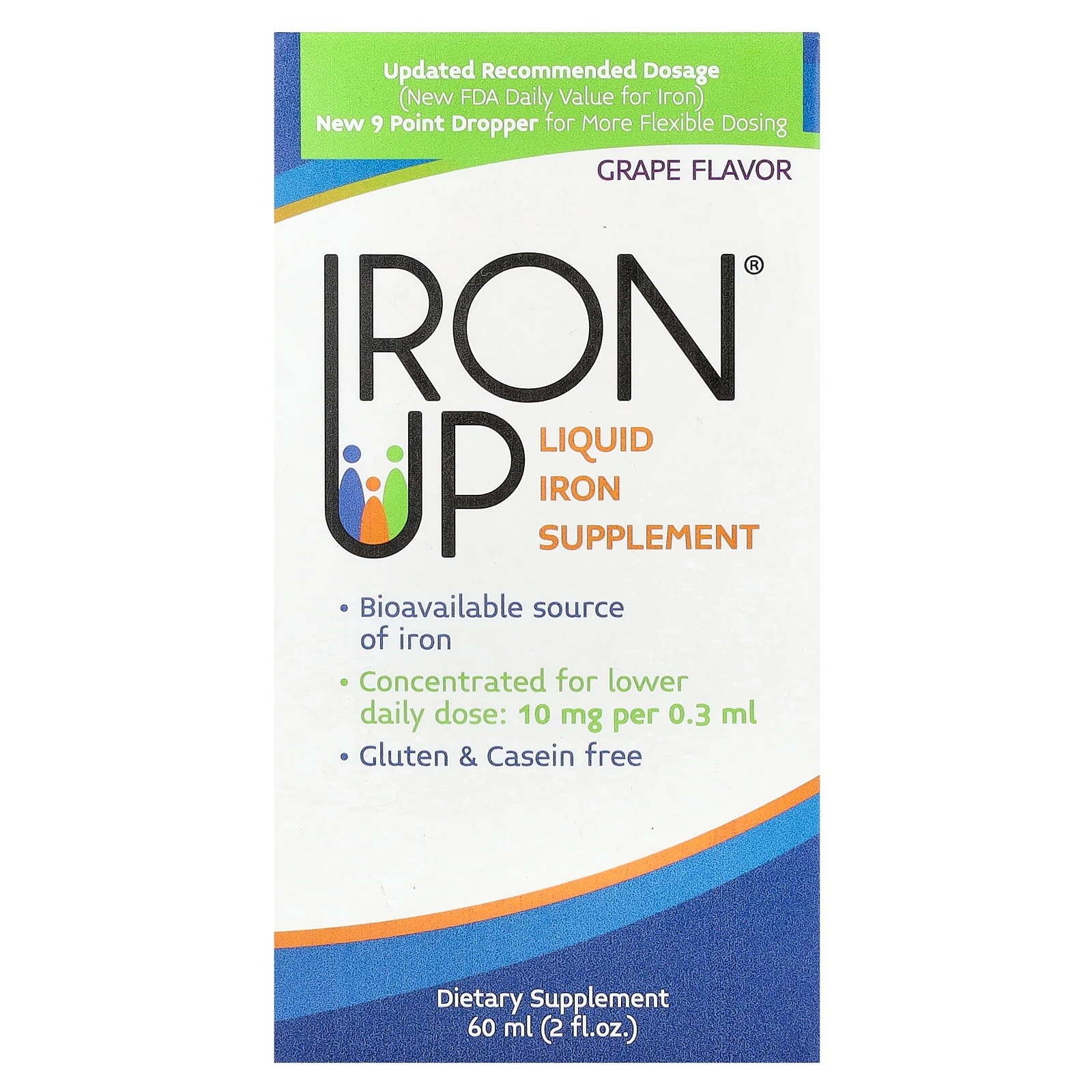 2 X A.C. Grace Company, Iron Up, Liquid Iron Supplement, Grape, 2 fl oz (60 ml)
