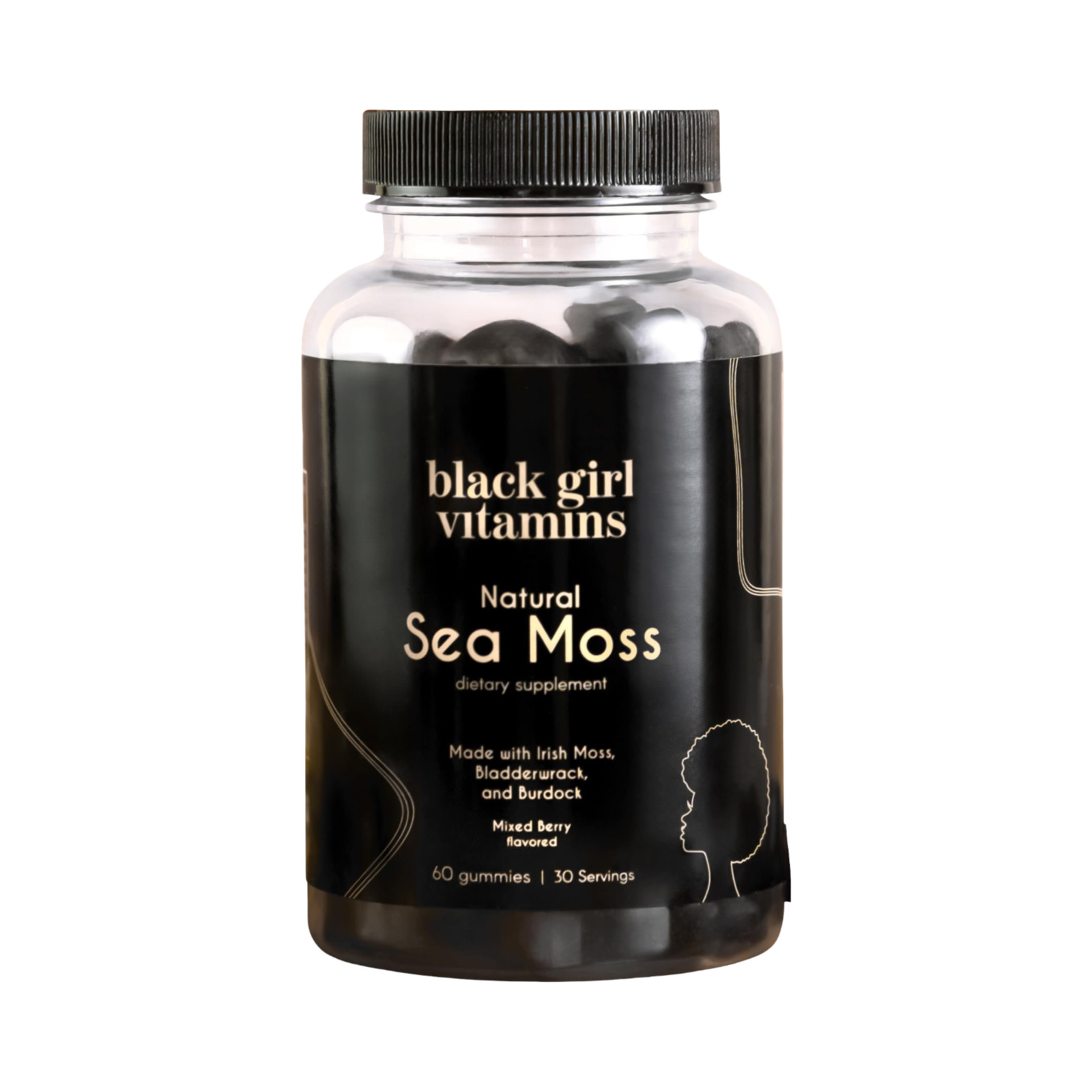 Black Girl Vitamins Sea Moss Gummies – Daily SeaMoss Gummies – 60 Gummies