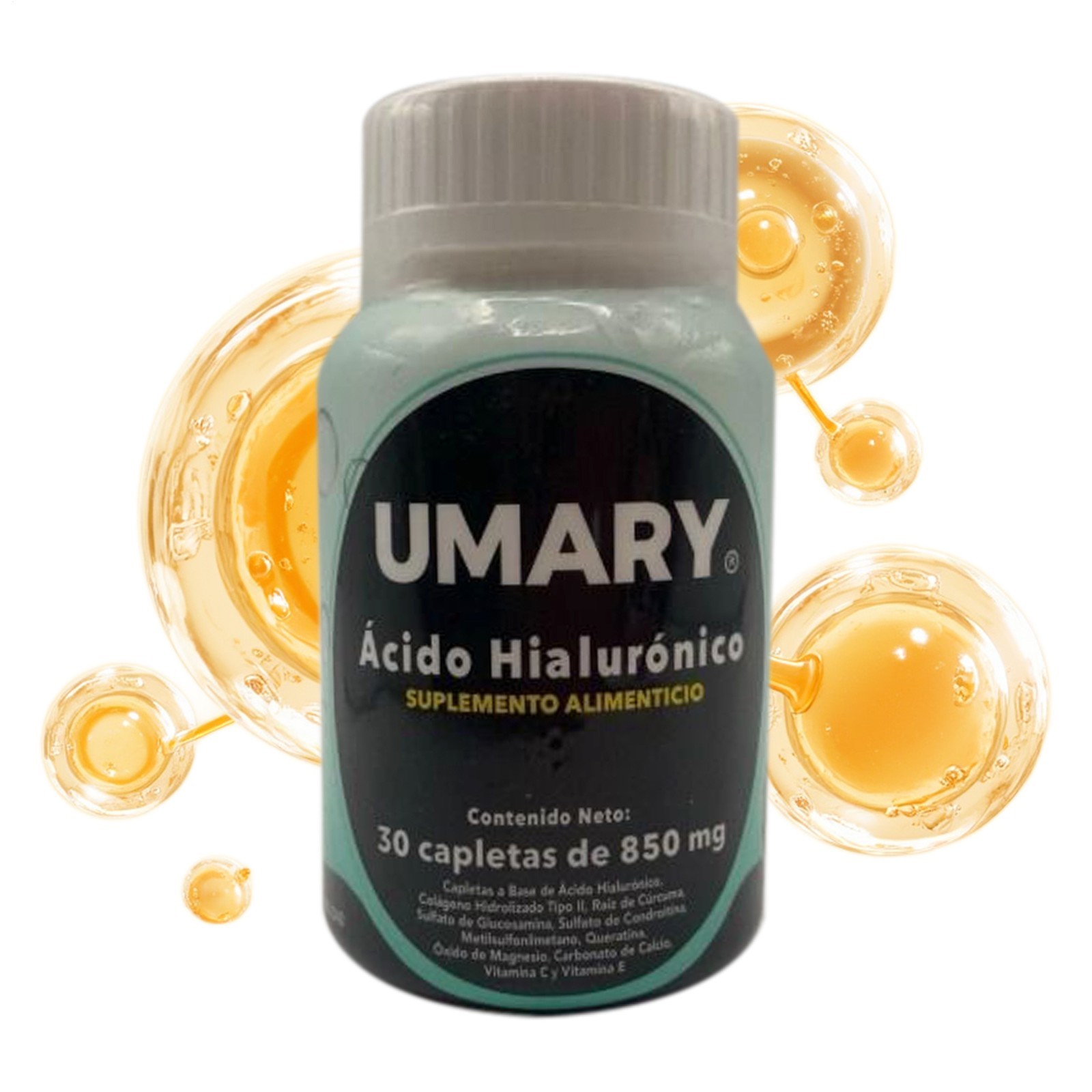 3 Packs Hyaluronic Acid 30 Caplets 850mg For Enhanced and Overall Body Wellness