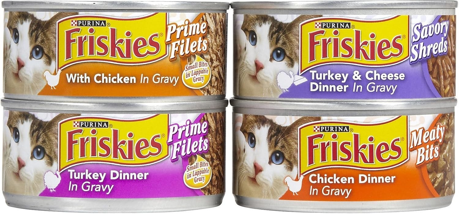 Friskies Canned Cat Food Poultry Variety Pack 5.5 oz