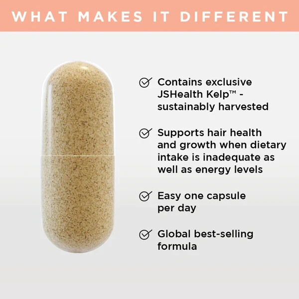 JS HEALTH HAIR & ENERGY 60C Big Bottle 2 Month Supply JSHEALTH