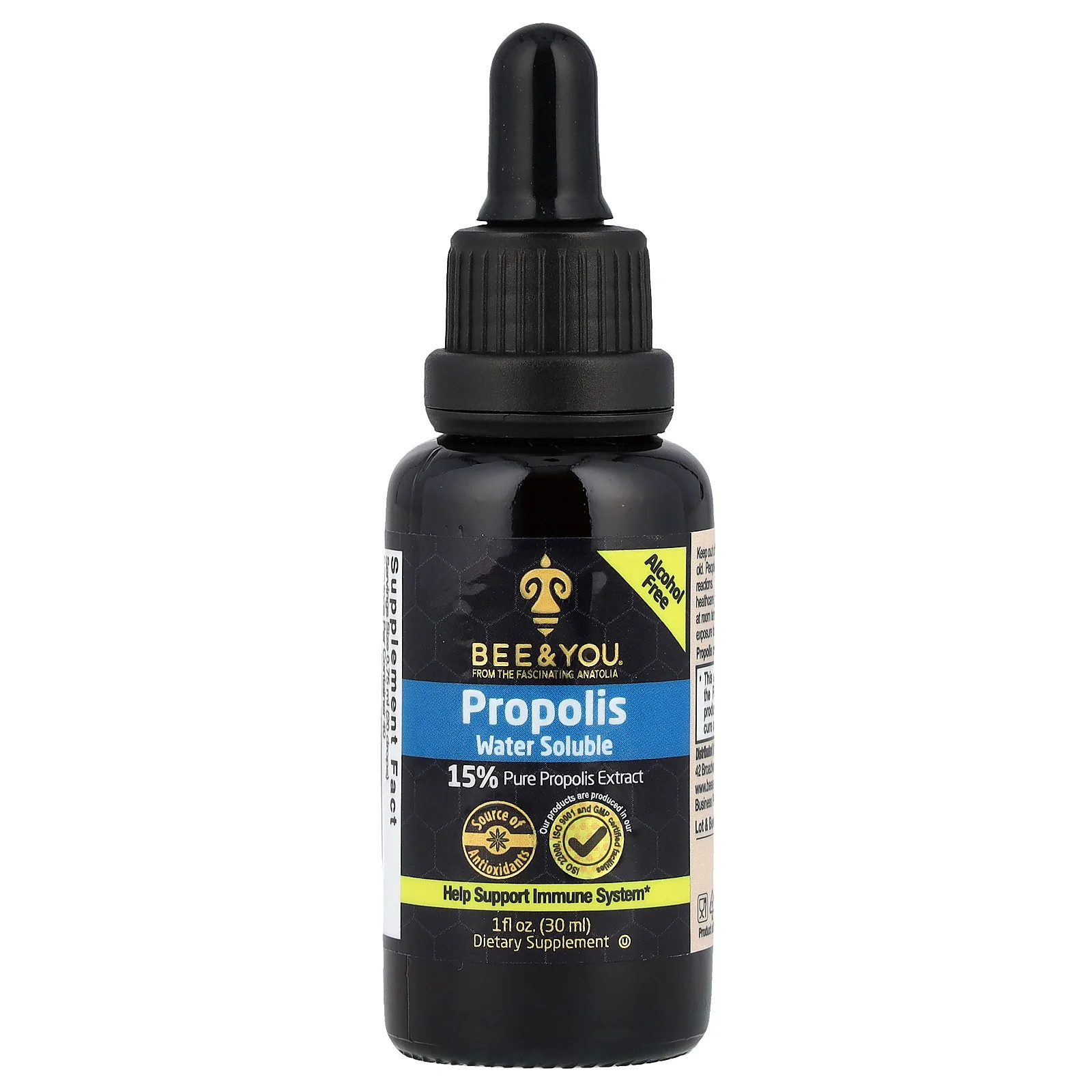 2 X Bee & You, Propolis Water Soluble, Alcohol Free, 1 fl oz (30 ml)