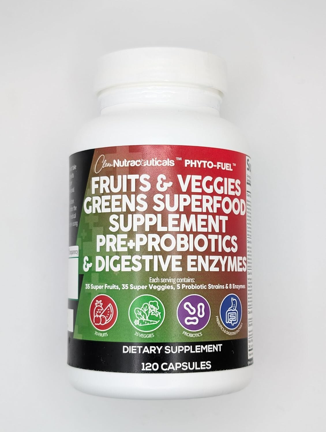 Fruits and Veggies Supplement Reds & Green Superfood 120 Ct USA