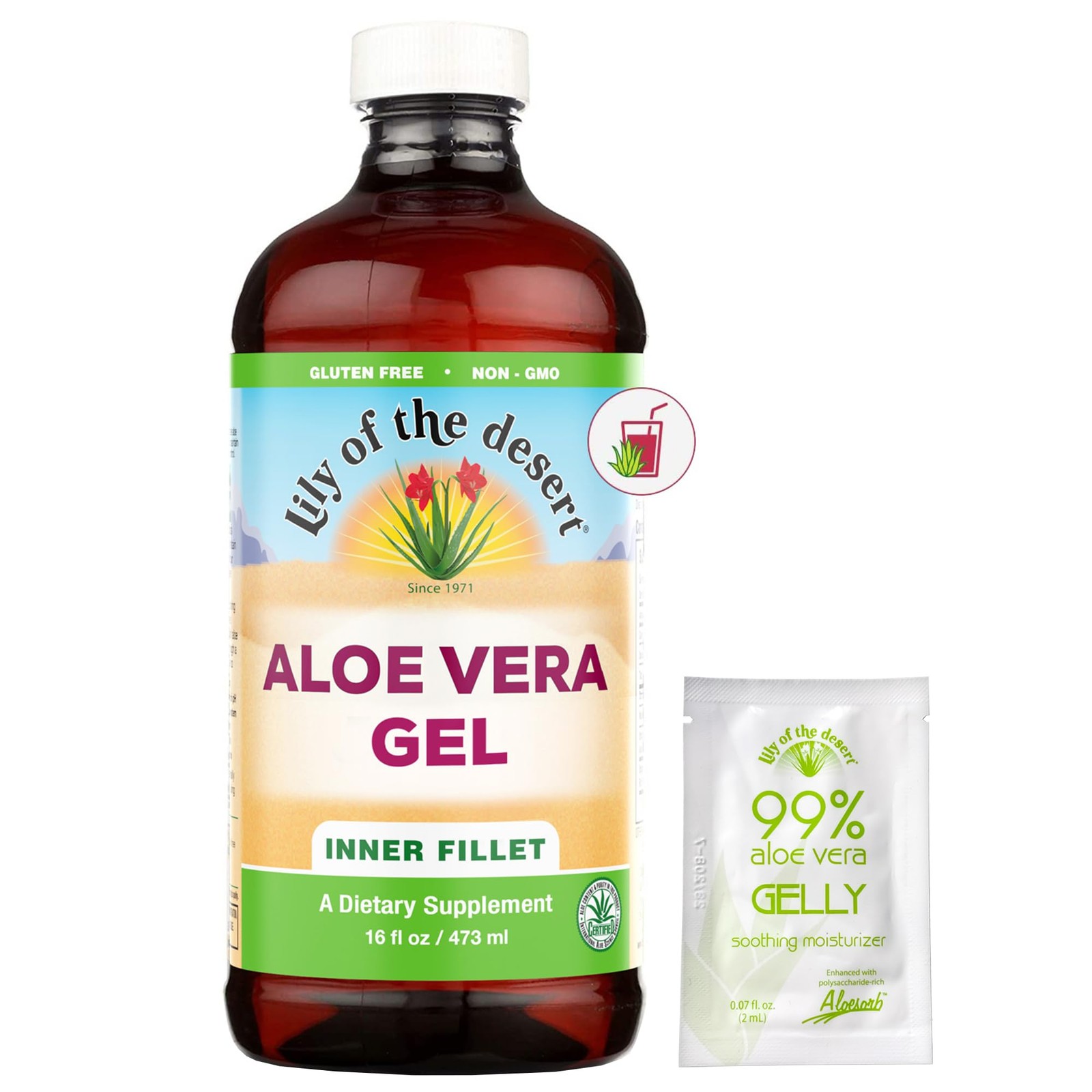 Aloe Vera Gel – Inner Fillet Filtered Aloe Vera Drink, Thicker Consistency,Di…