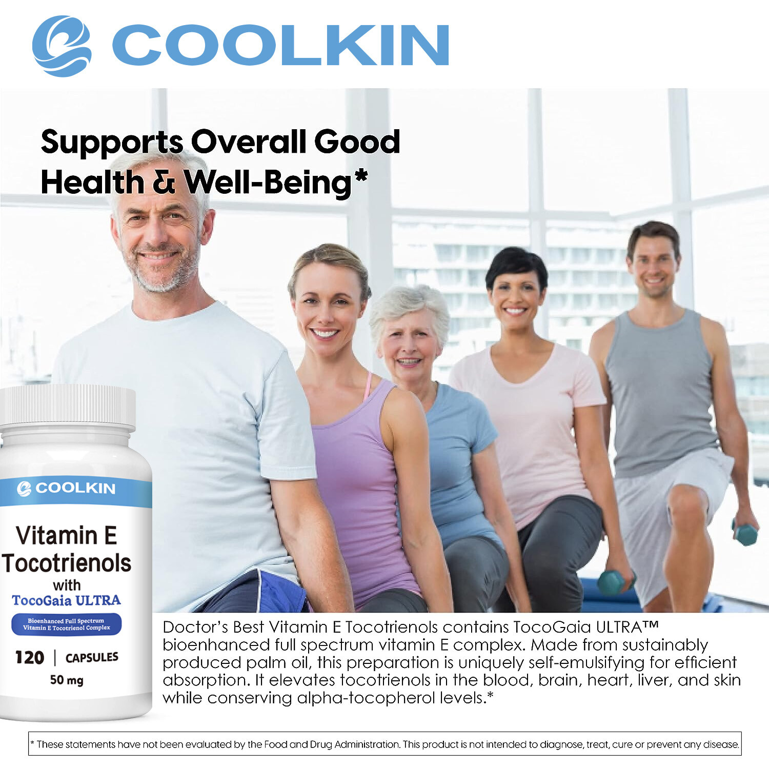 Vitamin E Tocotrienols Capsules-Healthy Cholesterol, Heart,Cardiovascular Health