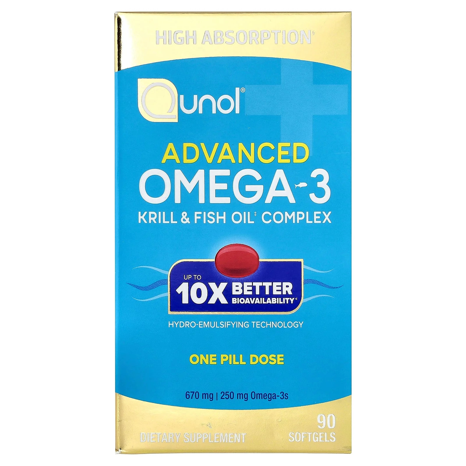 2 X Qunol, Advanced Omega-3, 90 Softgels