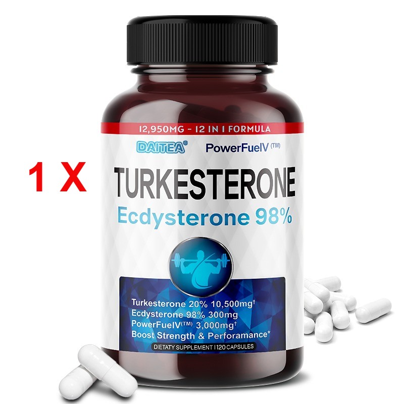 Turkesterone Capsules Support Male Performance Increase Stamina Muscles 120 US