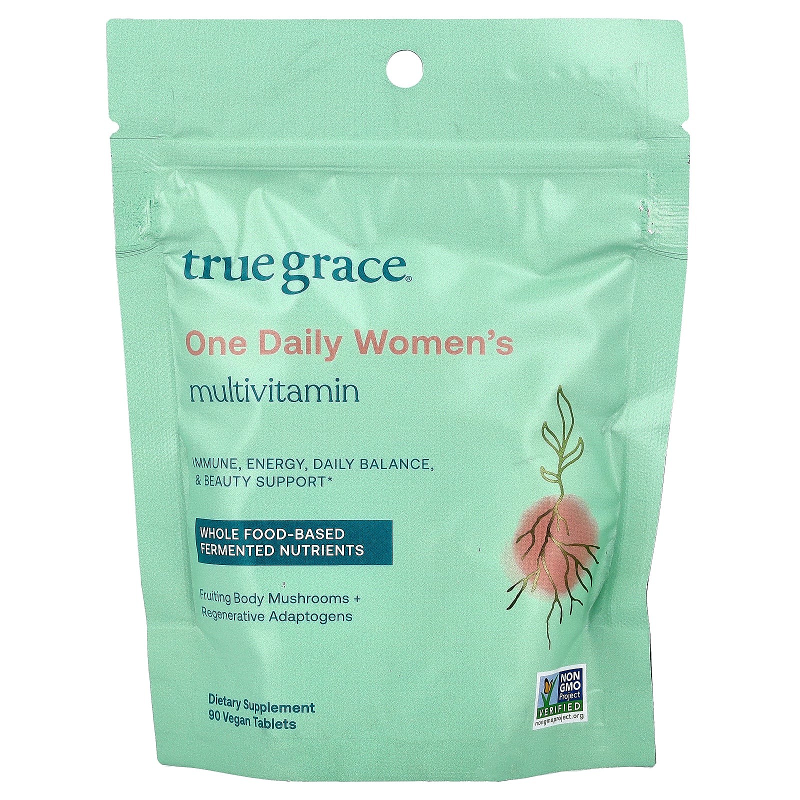 2 X True Grace, One Daily Women’s Multivitamin, 90 Vegan Tablets