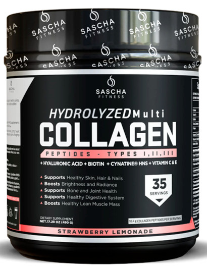 Hydrolyzed Multi Collagen Sascha Fitness. Colageno Sasha Best Seller. Fast Ship