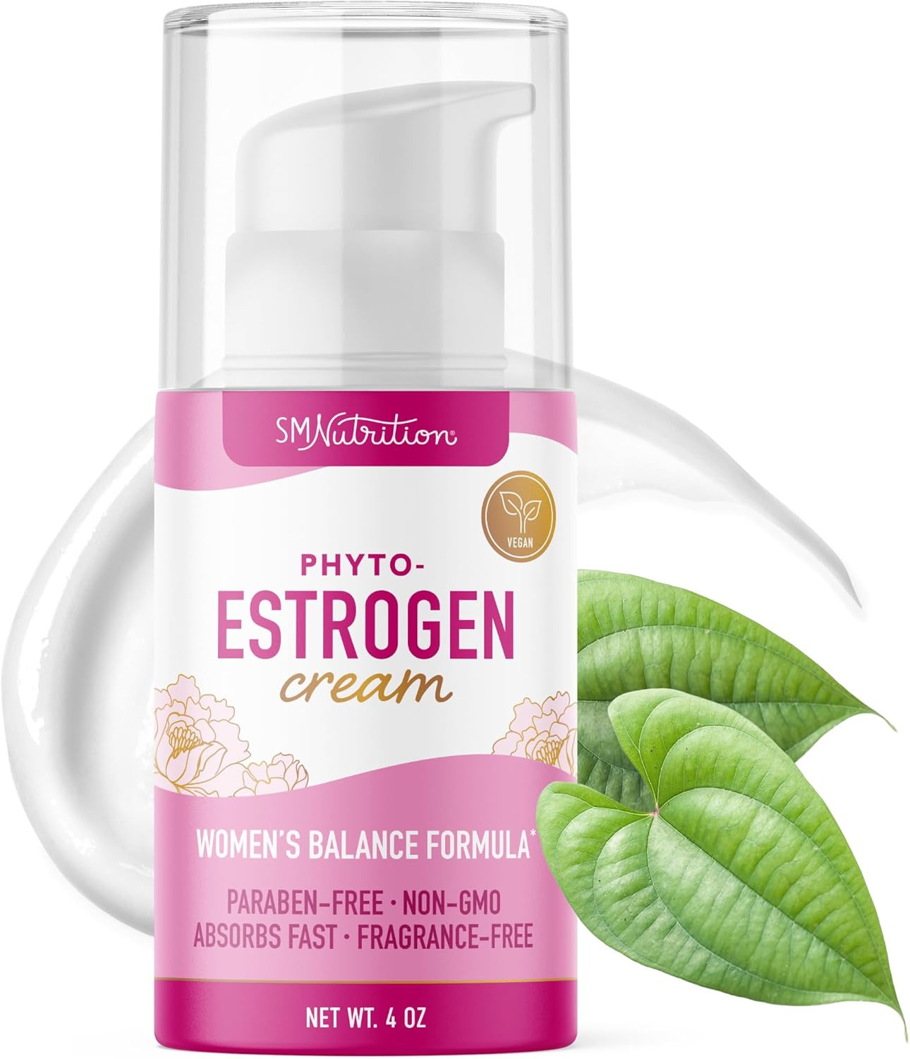 Phyto Estrogen Cream for Women with Wild Yam | Plant Based Hot Flash, Menopause