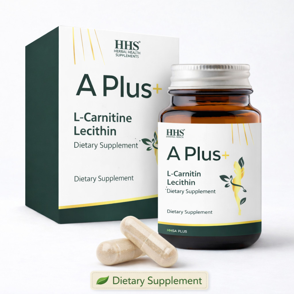 HHS A PLUS L-Carnitine Lepidium Herbal Capsules Energy Support 30 pcs