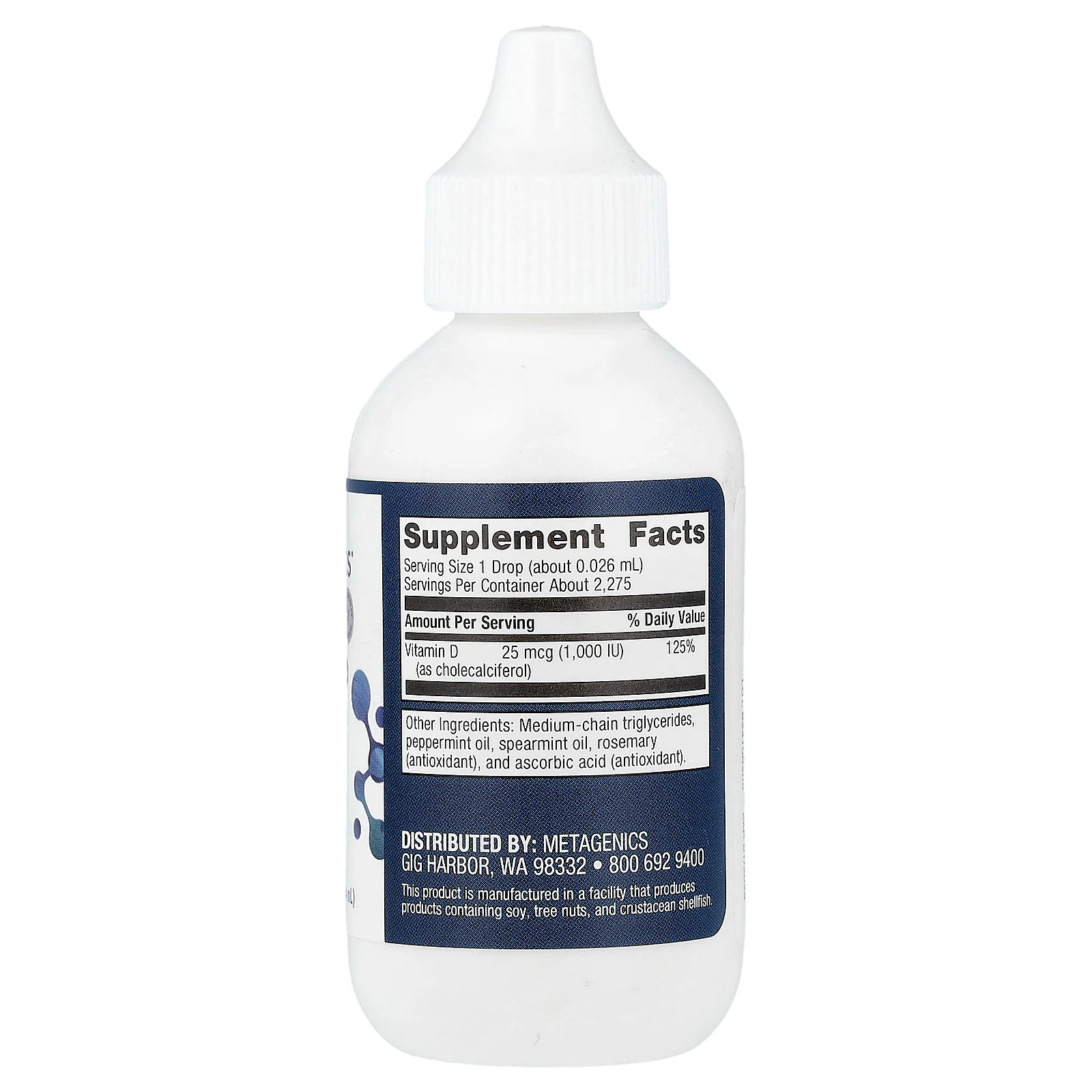 2 X Metagenics, Vitamin D3 Liquid, 2 fl oz (59.14 ml)