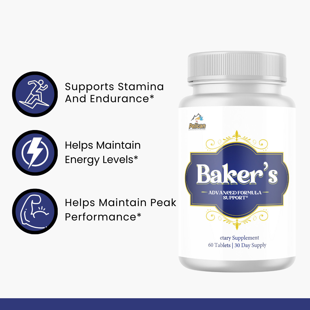 Baker’s- Men’s Health & Bodybuilding- 3 Bottles- 180 Tablets