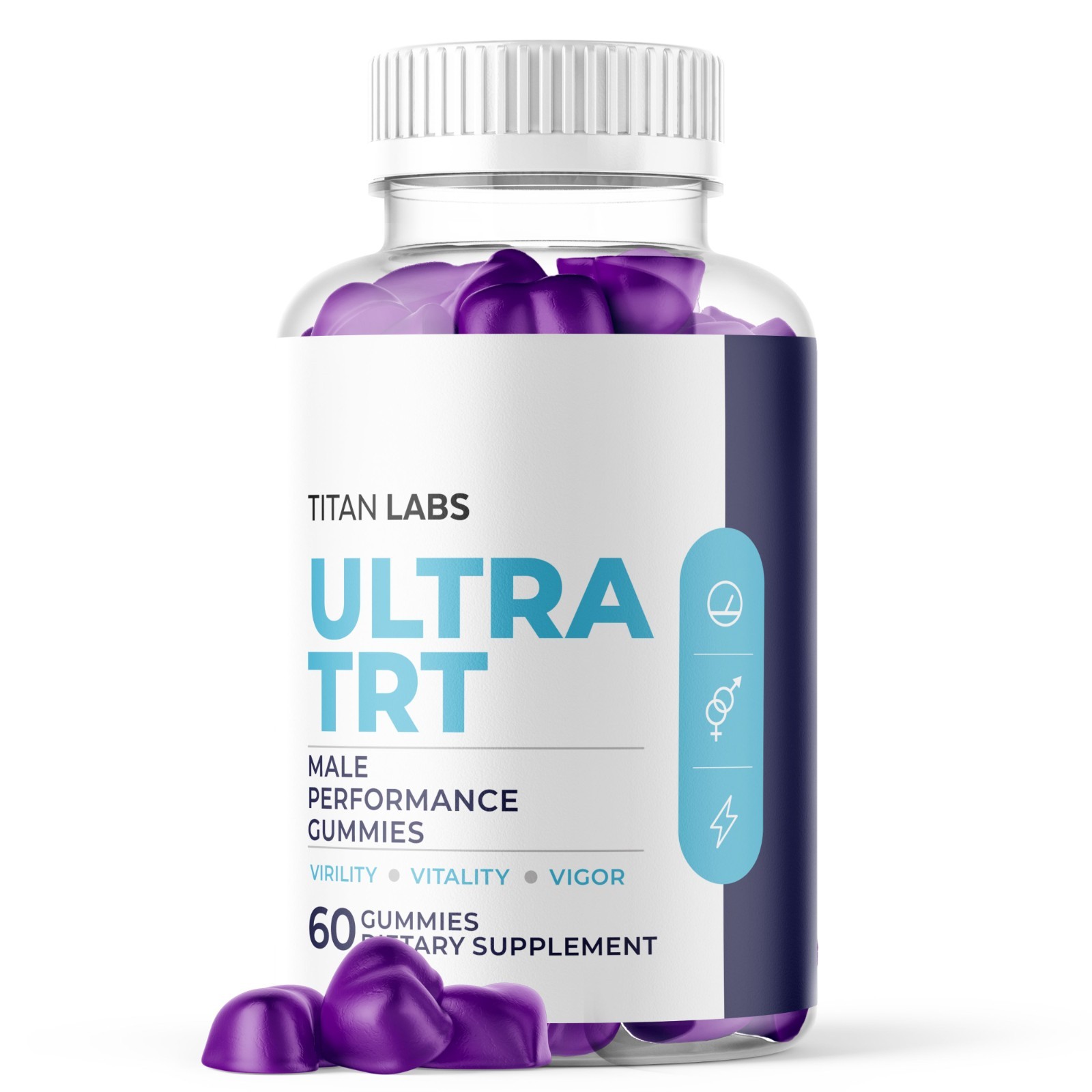(1 Pack) Ultra TRT ACV Gummy Male Health Support Formula UltraTRT 60 Gummies
