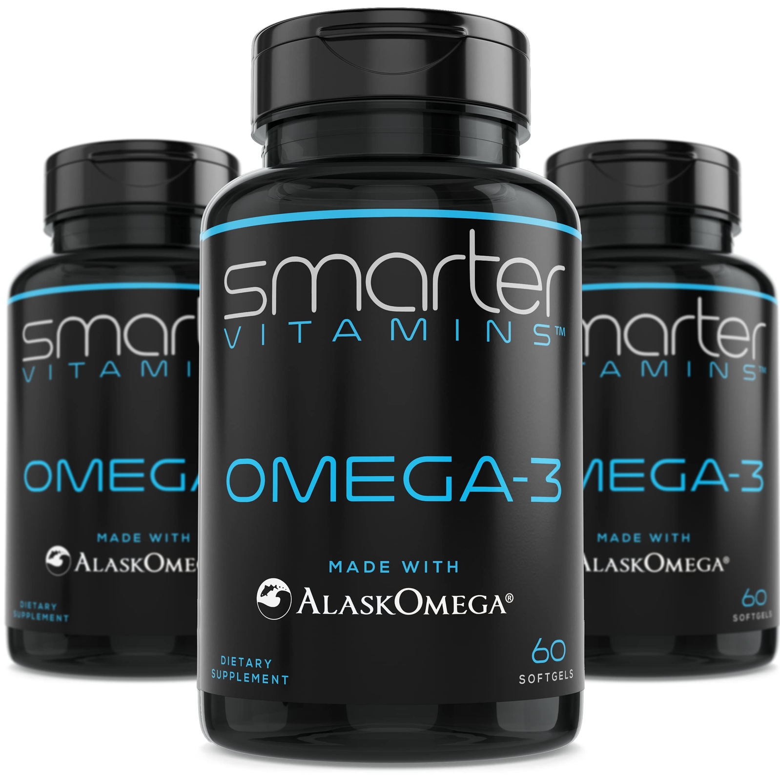 3 Pack Smarter Omega 3 Fish Oil Berry Flavor Burpless Tasteless 2000mg DHA EP…