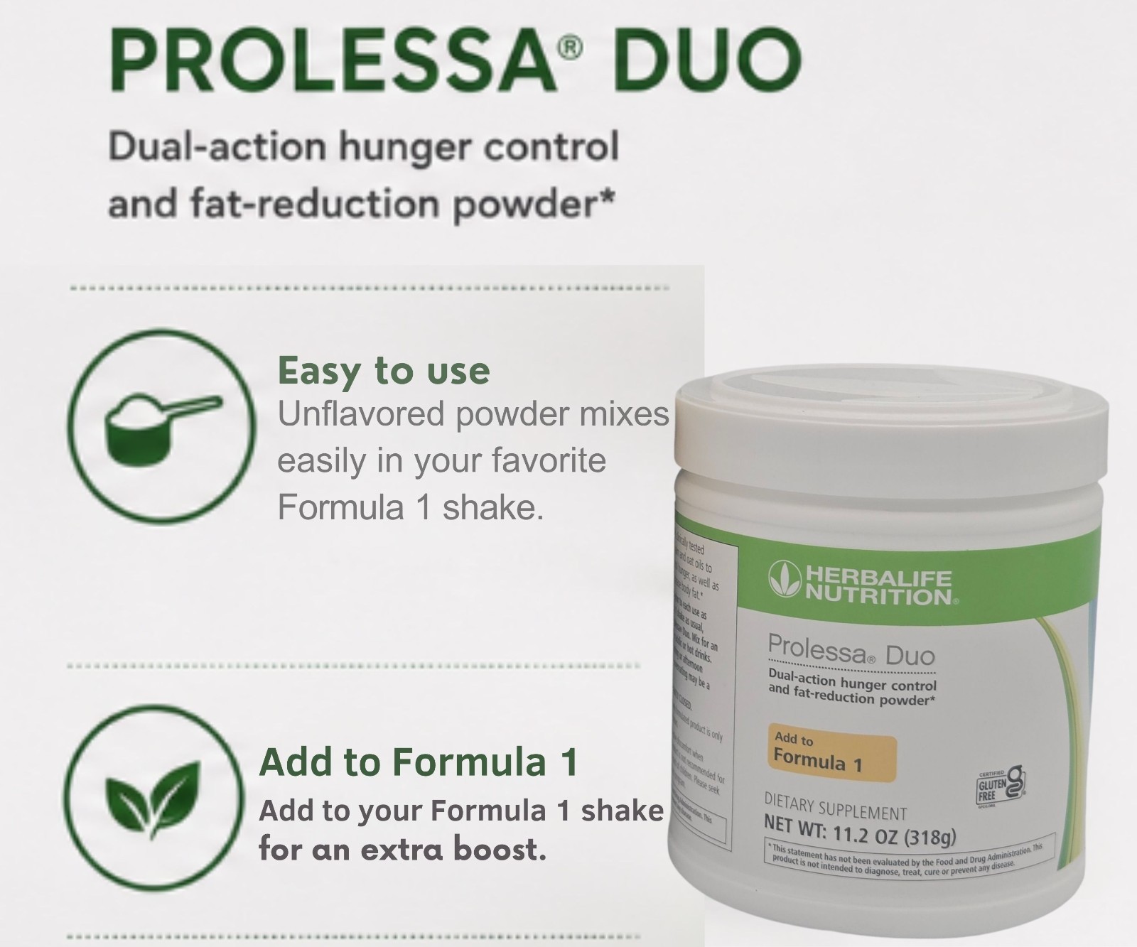 HERBALIFE NUTRITION Mango Pineapple Formula 1 Shake Mix 26.4 oz and Prolessa Duo