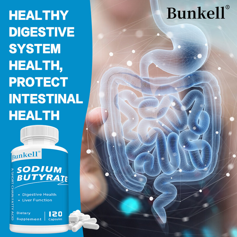 Sodium Butyrate Capsules – Supports Digestive,Liver And Gut Function Health