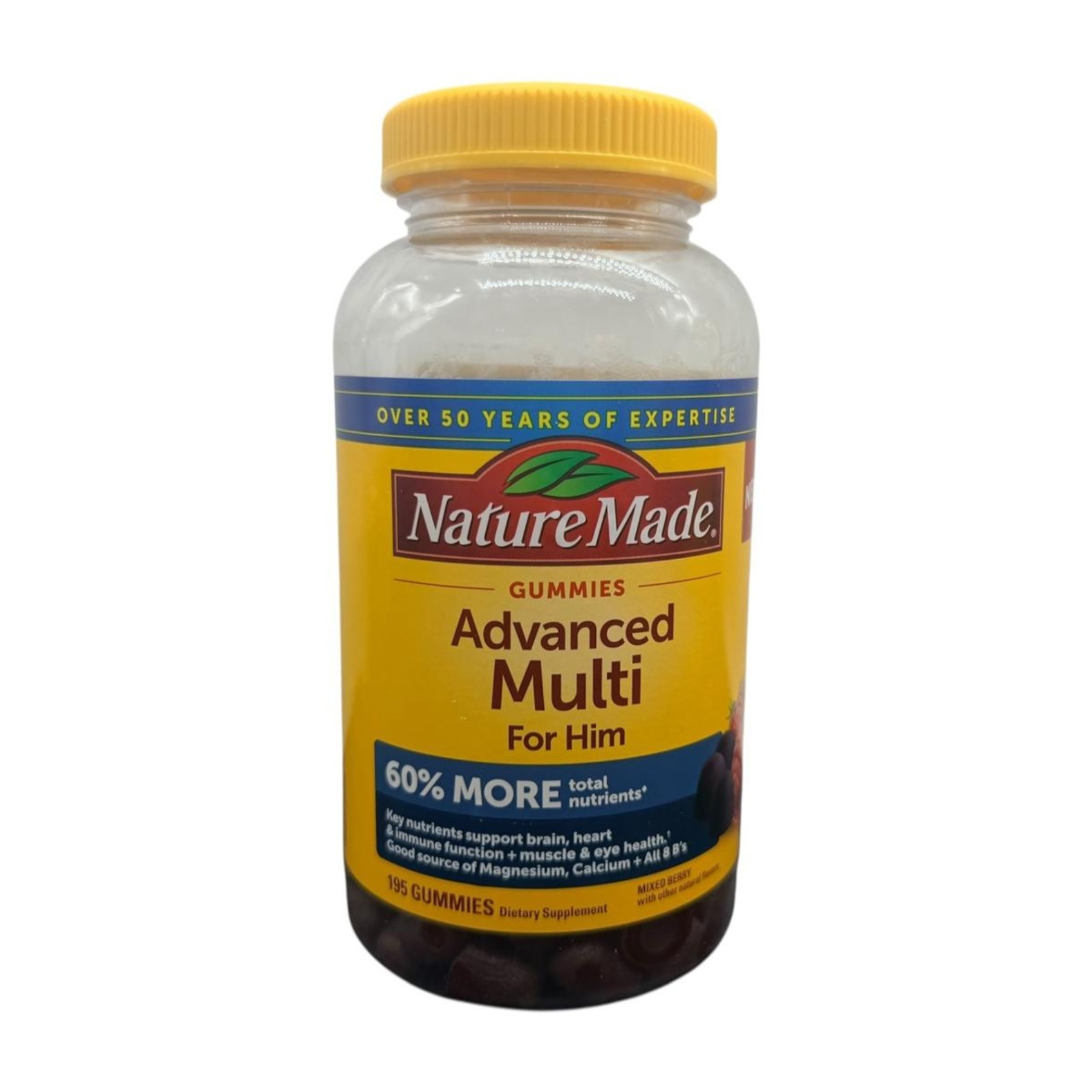 Nature Made Advanced Multi For Him Gummies 195 Ct Multivitamin Exp 08/26