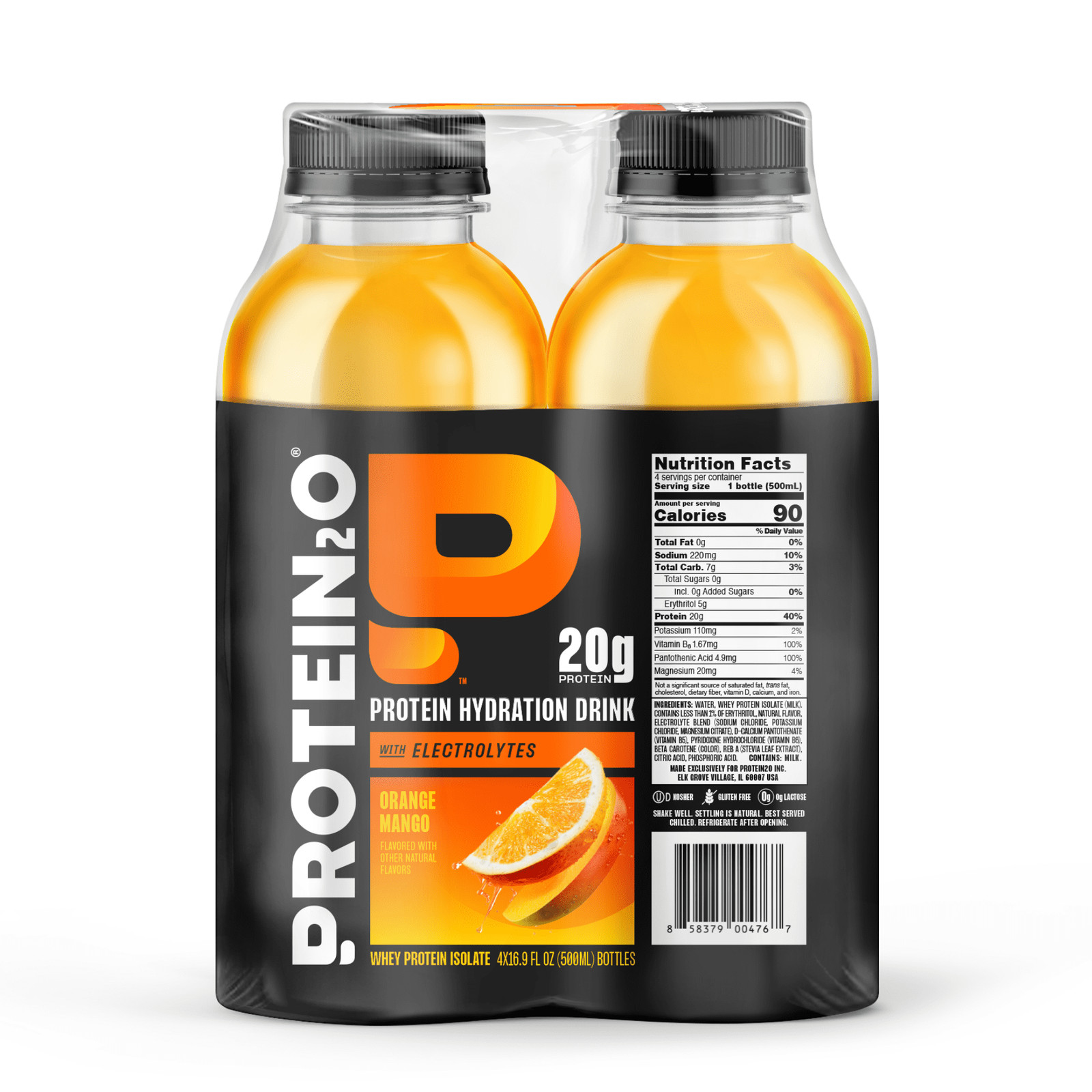 Protein2o 20g Whey Protein Isolate Hydration Liquid Drink, 350mg of Electrolytes