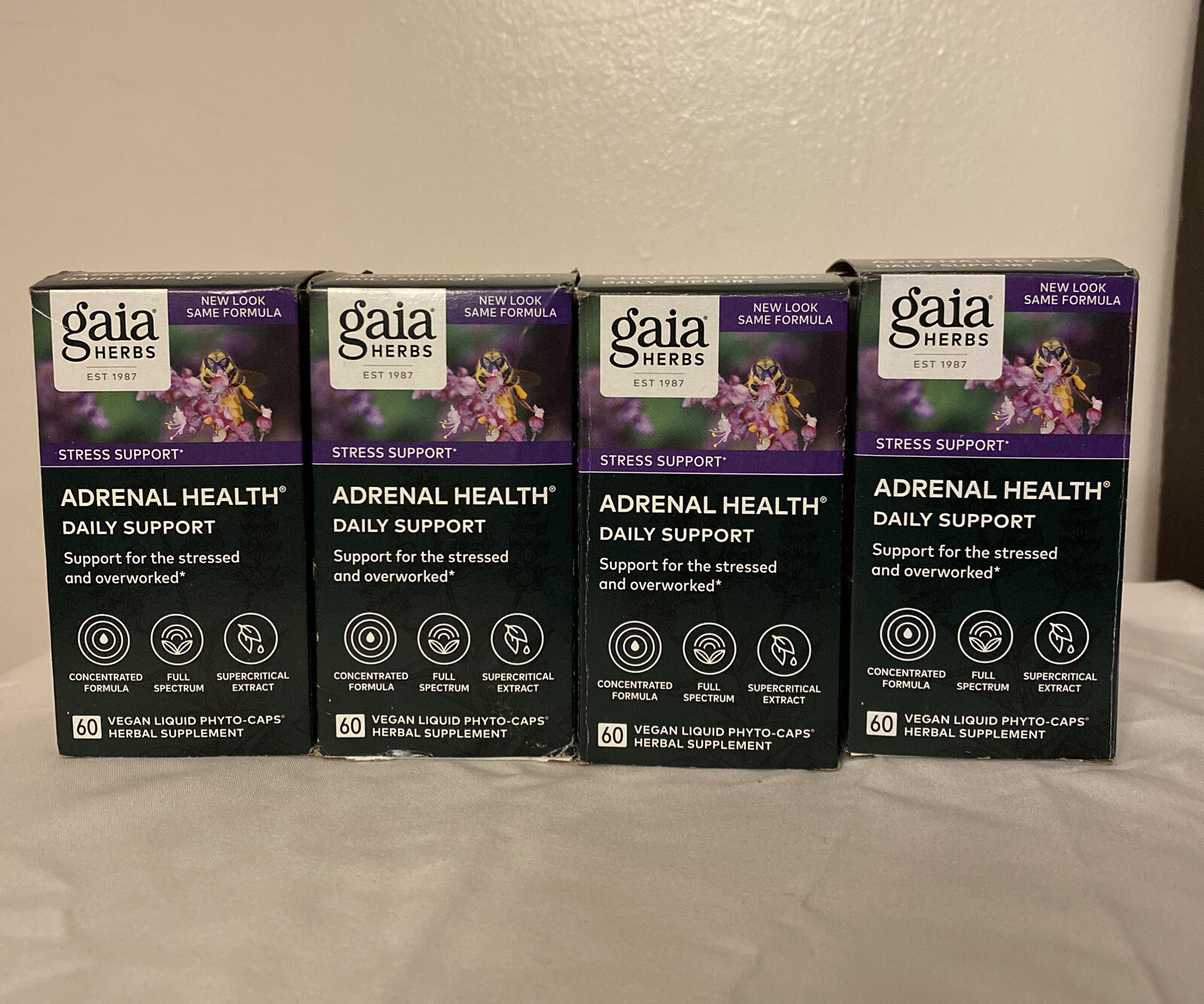 Gaia Herbs Adrenal Health Daily Support 240 LIQUID PHYTO CAPSULES