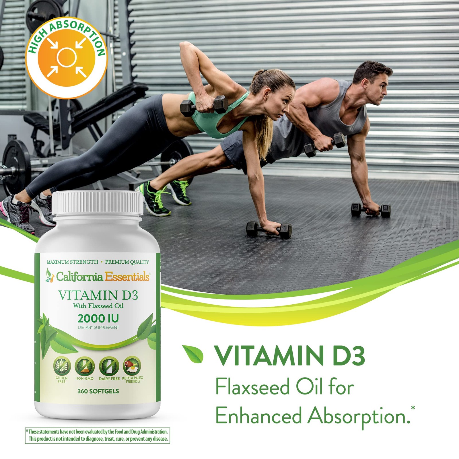 BOOST IMMUNITY & BONE HEALTH-VITAMIN D3 2,000iu SOFTGEL IN FLAXSEED OIL