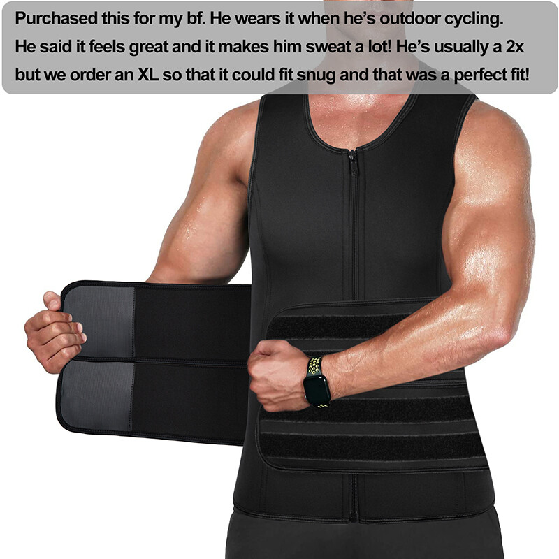 Men Compression Slimming Body Shaper Vest Workout Tank Tops Abs Abdomen Shirts