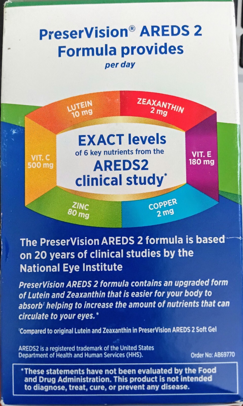 2 BAUSCH + LOMB PRESERVISION EYE VITAMIN AREDS 2 FORMULA 140 X2 280 SOFT GELS!!!