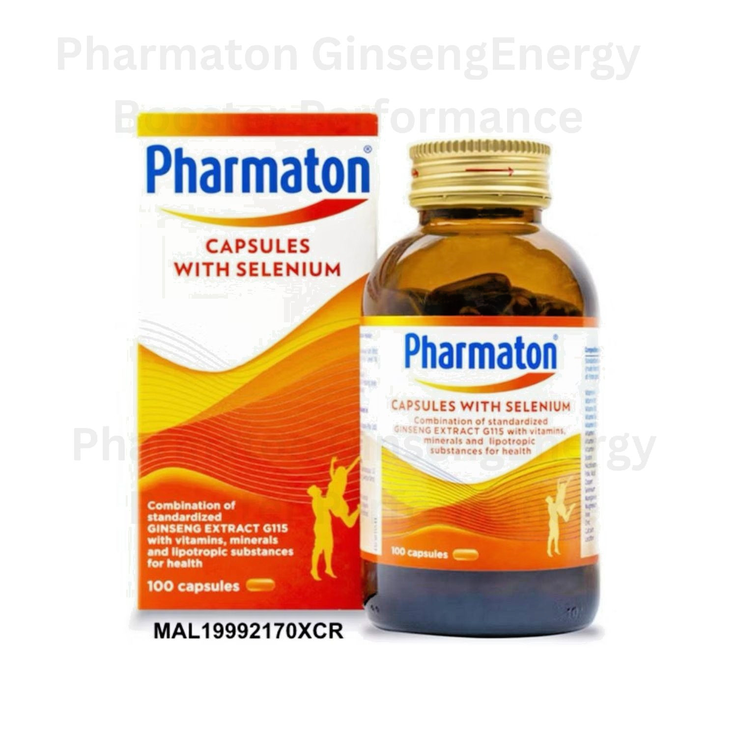 Pharmaton 100 Tablets with G115 Ginseng and Selenium Energy Booster