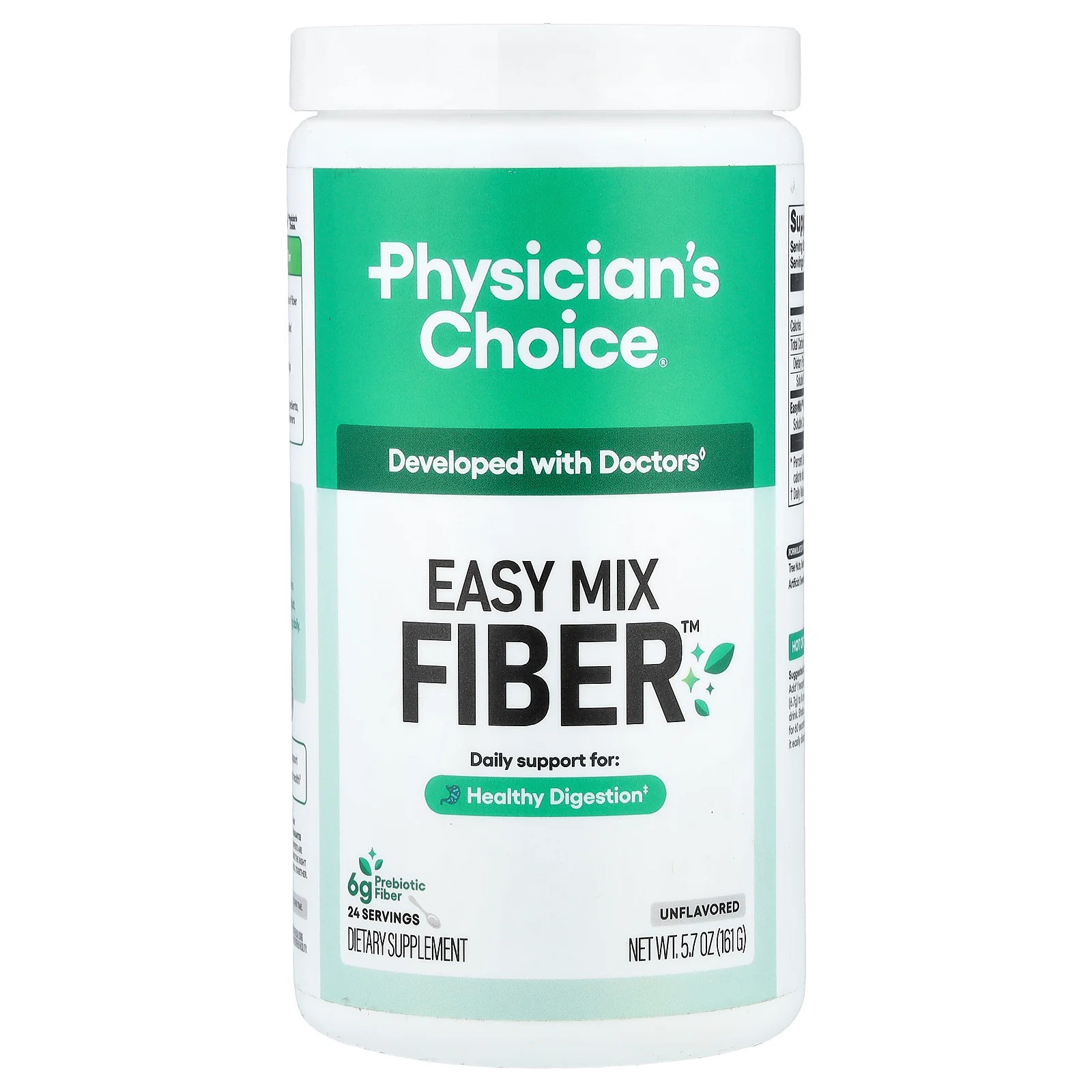 2 X Physician’s Choice, Easy Mix Fiber�, Unflavored, 5.7 oz (161 g)