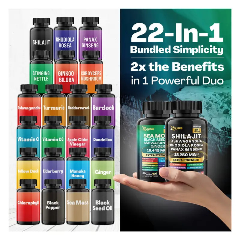 Dynamic Vitality Bundle – Zoyava Sea Moss Multivitamin & Power Combo –