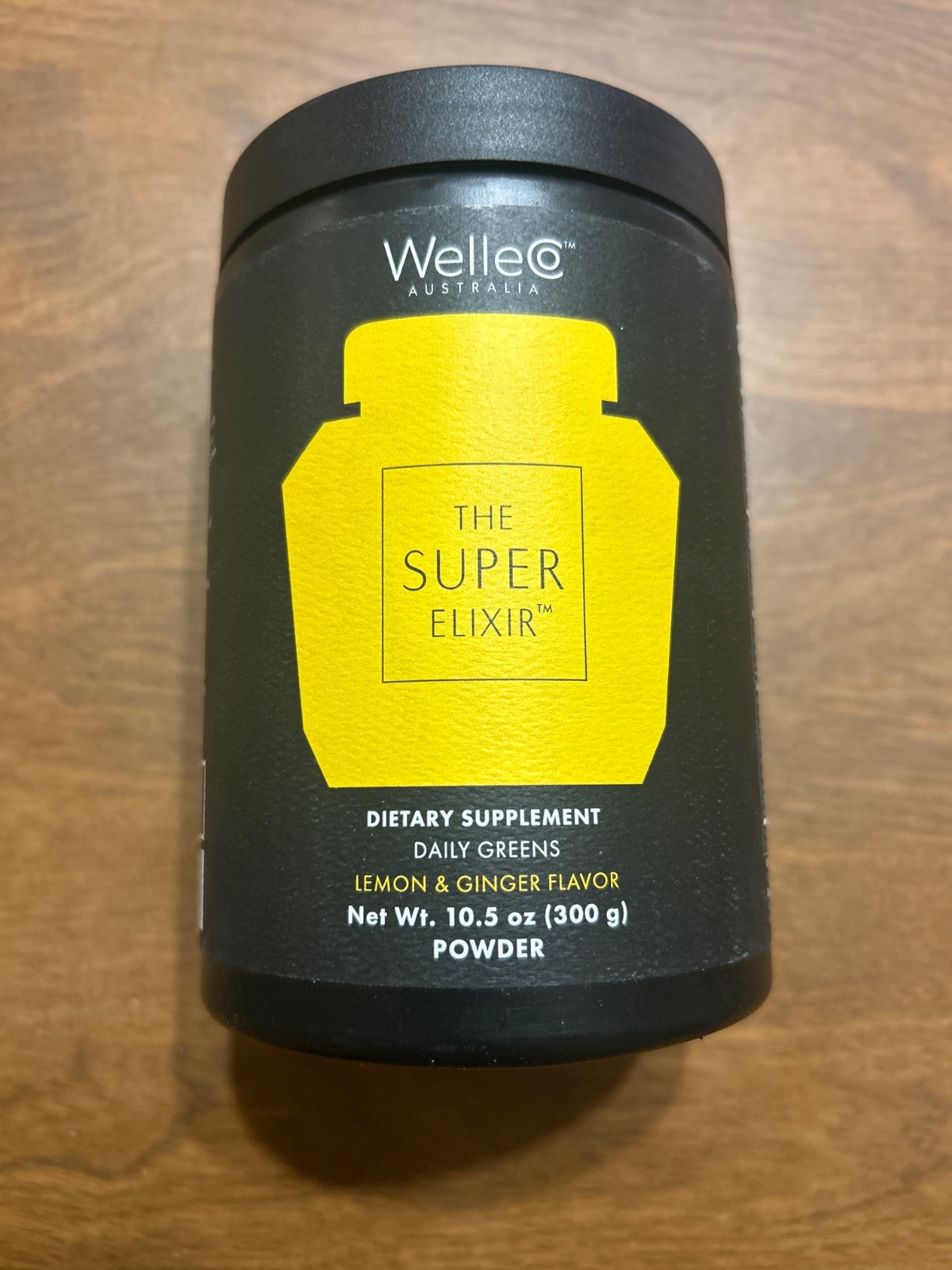 WelleCo Australia The Super Elixir Daily Greens Lemon & Ginger Flavor Exp 2/27