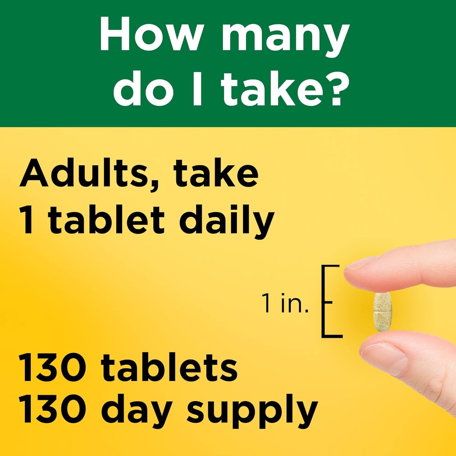 Multivitamin Tablets with Iron for Daily Nutritional Support 130 Tablets