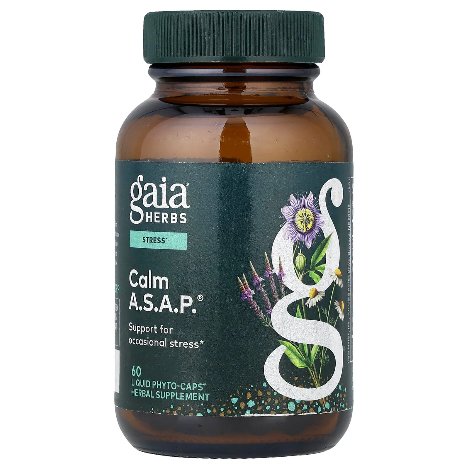 2 X Gaia Herbs, Calm A.S.A.P.�, 60 Liquid Phyto-Caps�