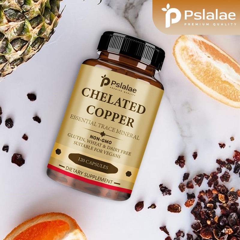 Chelated Copper Capsules – Bone, Skin, Heart Health, Immune and Thyroid Support