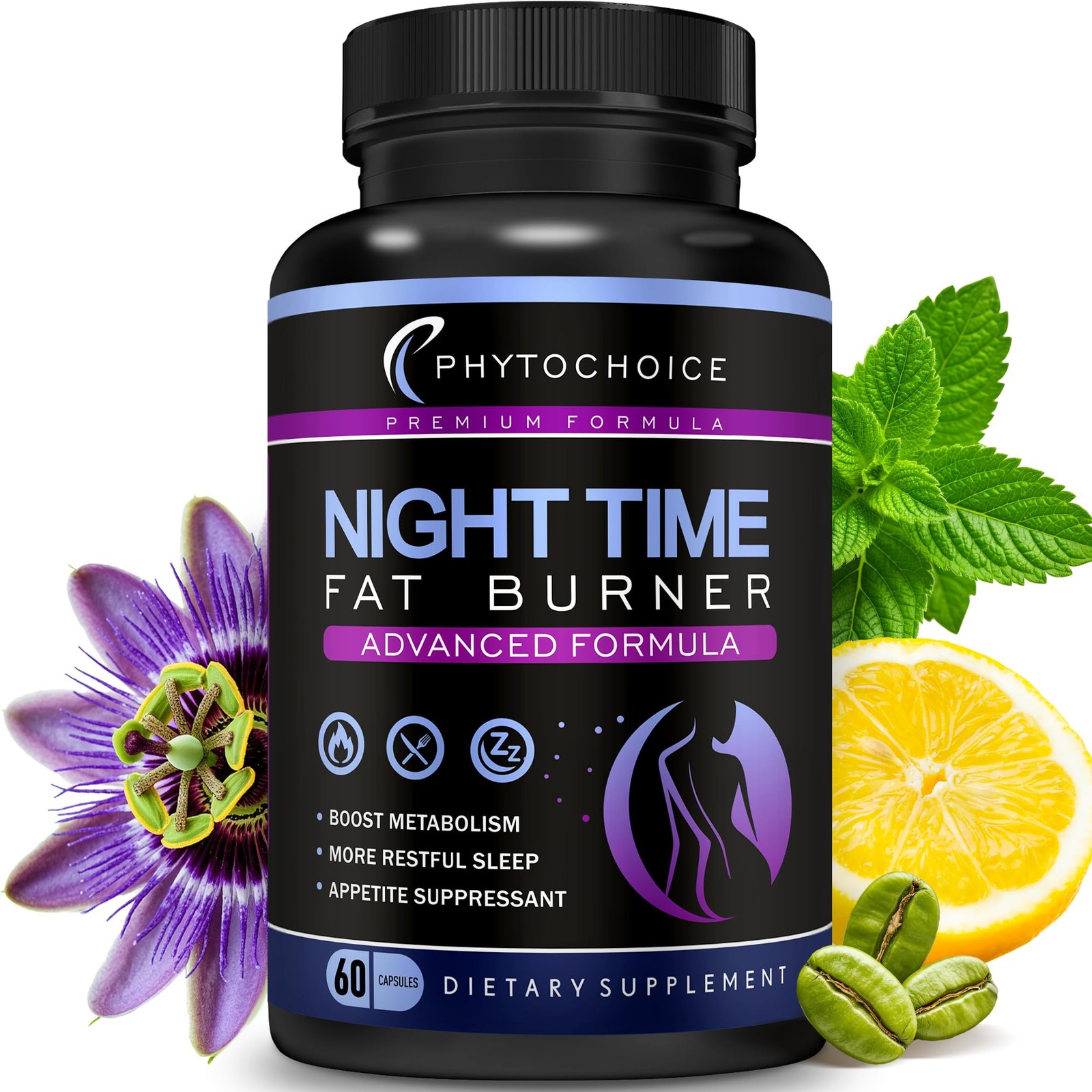 Night Time Fat Burner – Weight Loss Diet Pills with Magnesium Melatonin CLA L…